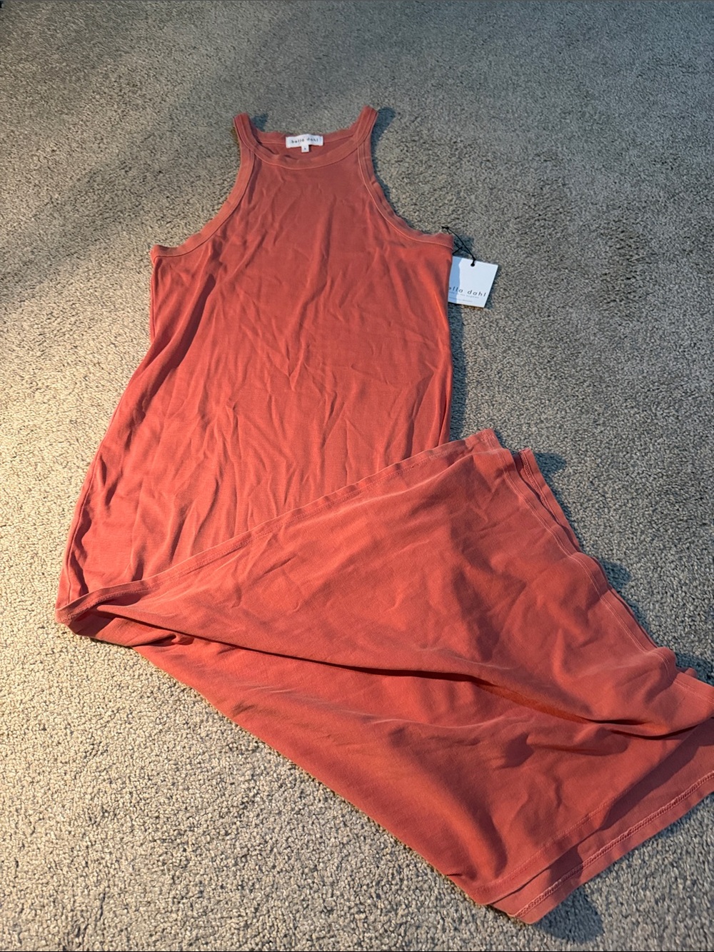 Bella Dahl Rust Orange Maxi Dress